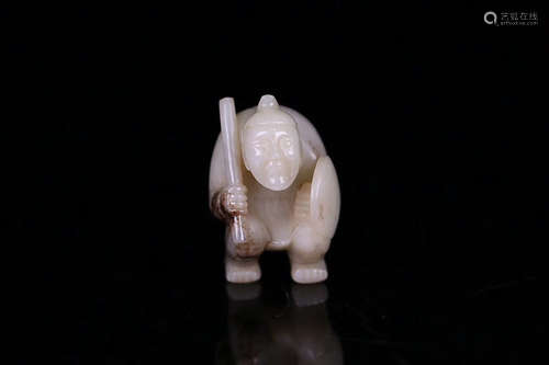 A SOLDIER DESIGN OLD HETIAN JADE