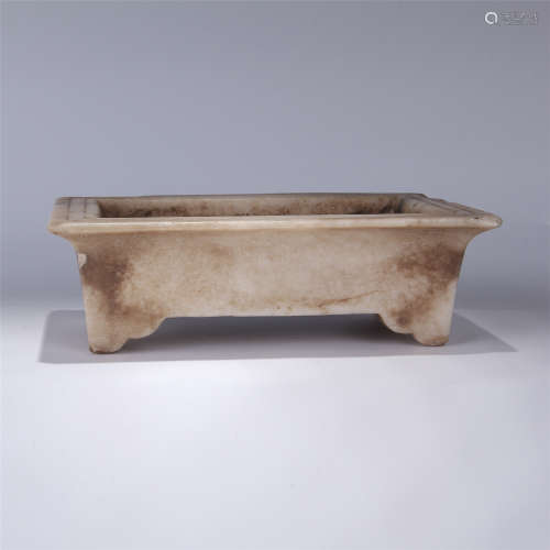 CHINESE MARBLE STONE SQUARE LILY BASIN