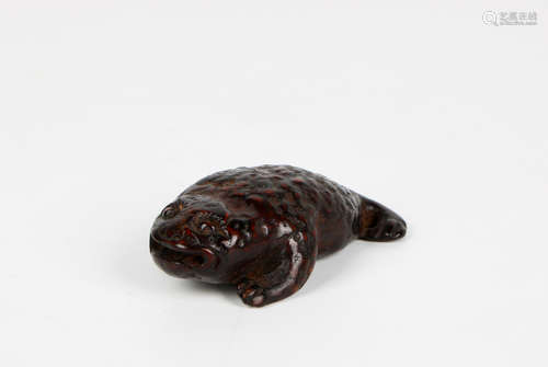 A chinese agarwood carved decoration