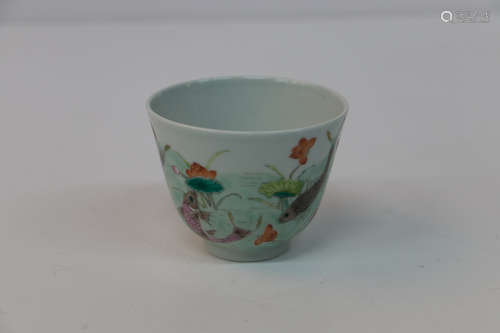 A chinese porcelain cup