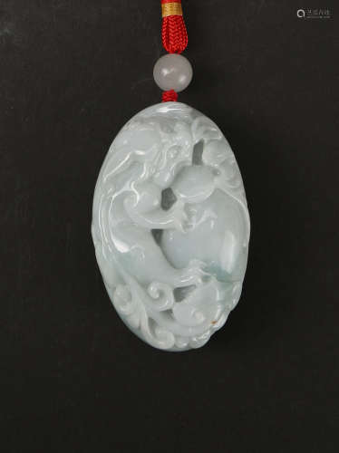 Hard jade carving of Nian Nian You Yu