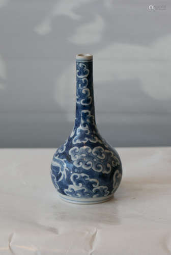 A chinese blue&white bottle