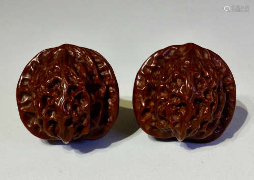 A chinese qing dynasty walnut