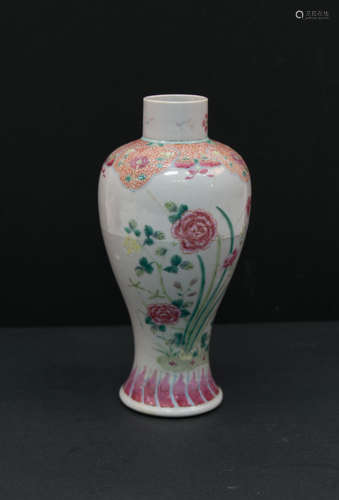 A chinese famille rose vase