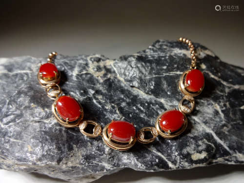 A red coral bracelets