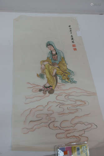 A chinese painting on silke