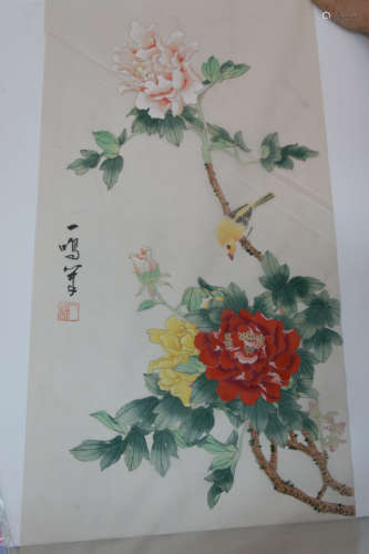 A chinese painting on silke