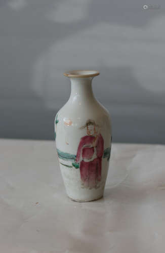 A chinese famille rose vase