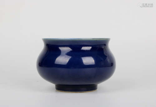 A chinese blue glaze incense