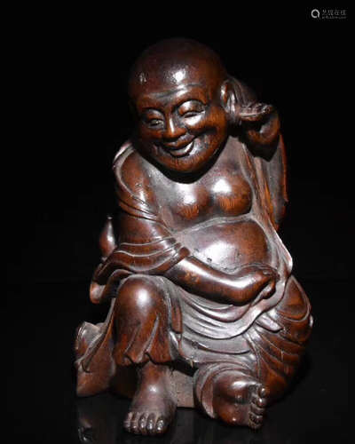 A CHENXIANG WOOD MALE FIGURE