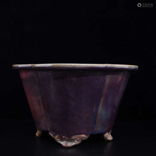 A JUN GLAZED PORCELAIN BOWL