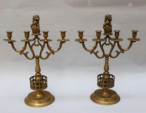 Pair of Dutch Candelabra