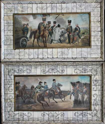 Pair of Napoleonic miniatures