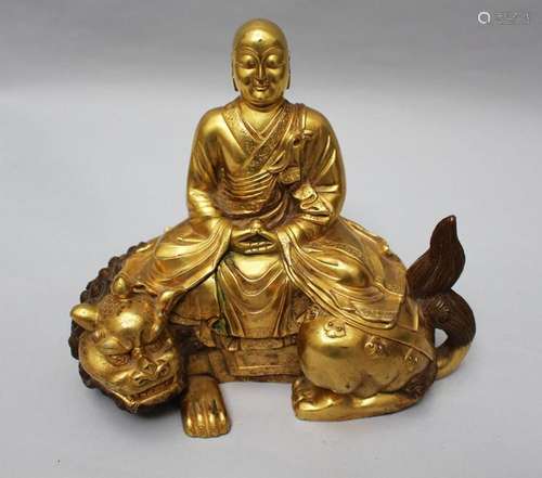 Chinese gilted bronze sculpture