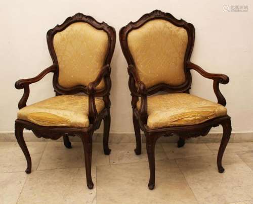Pair of Venetian Arm Chairs