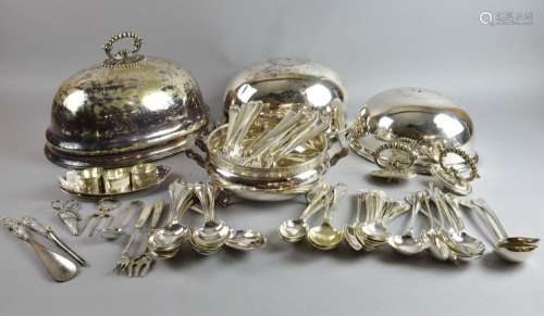 Large collection of silver plated wares, to includ