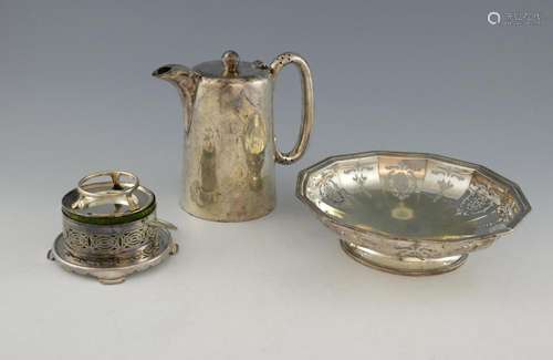 Various silver plated items