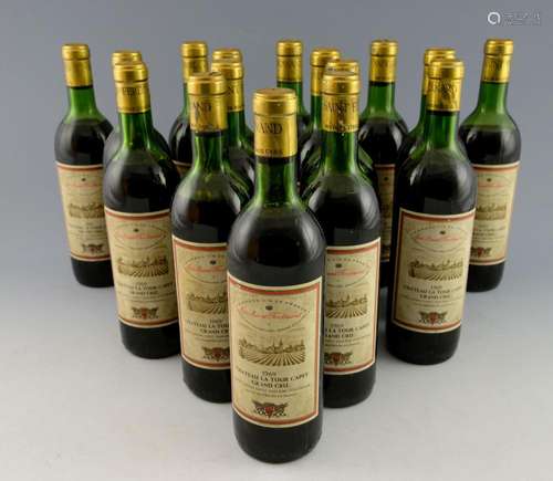 sixteen bottles of 1969 vintage Chateau La Tour C