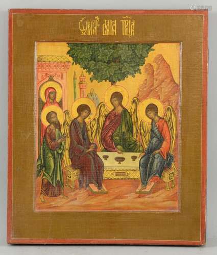 Icon depicting the Holy Trinity, tempera on wood,