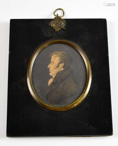 J.H. Gillespie (1793-c.1838), miniature profile po