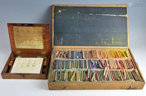 John Mortlock, paintbox with contents for painting