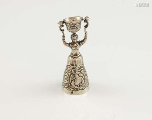 Continental miniature wager cup, with vacant carto