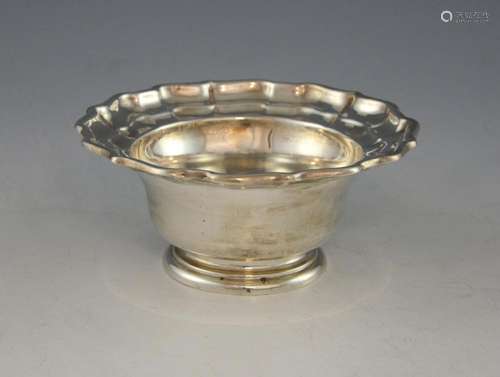 American Birks Sterling silver bowl with serpentin