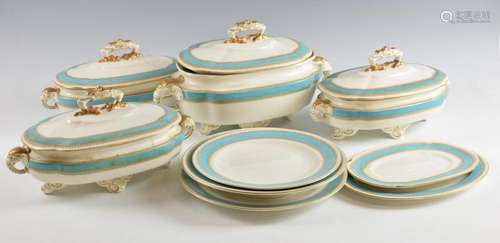 Late 19th Century Royal Worcester dinner service w