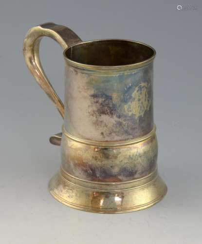 George III silver mug, by John Langlands I, Newcas