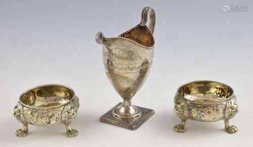 George III silver cream jug, by John Robins, Londo