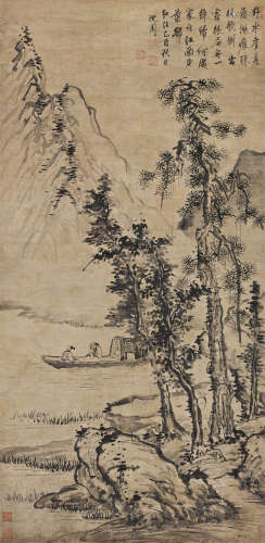沈周（1427～1509） 1489年作 东坡诗意图 立轴 水墨纸本