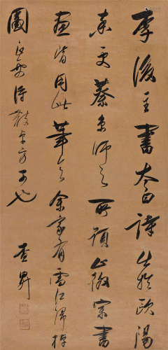 查昇（1650～1707） 行书论画摘句 立轴 水墨纸本