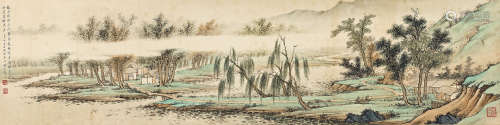黄君璧（1898～1991） 1955年作 湖庄清夏图 镜心 设色纸本