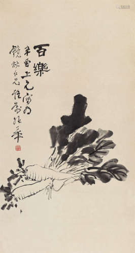姚华（1876～1930） 1921年作 百乐 立轴 水墨纸本