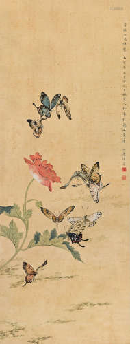 陆小曼（1903～1965） 1935年作 蝶恋花 镜心 设色绢本