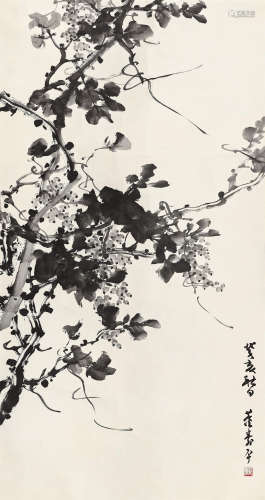 董寿平（1904～1997） 1983年作 葡萄 镜心 水墨纸本