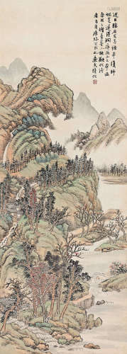 陆恢（1851～1920） 洞庭山色 立轴 设色纸本