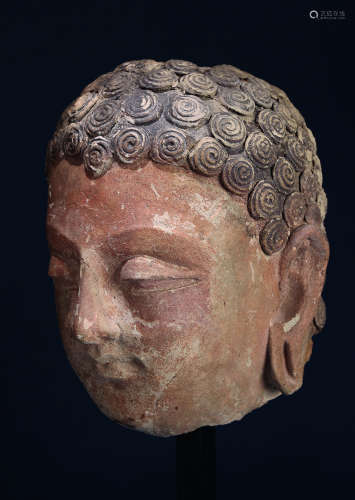 6—7世纪 笈多灰泥塑释迦牟尼佛头