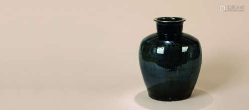明 磁州窑黑釉茶罐