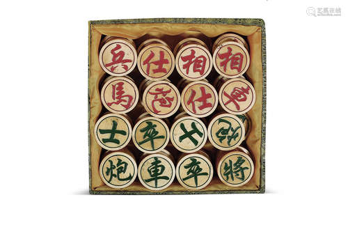 清 骨雕象棋 （一副）