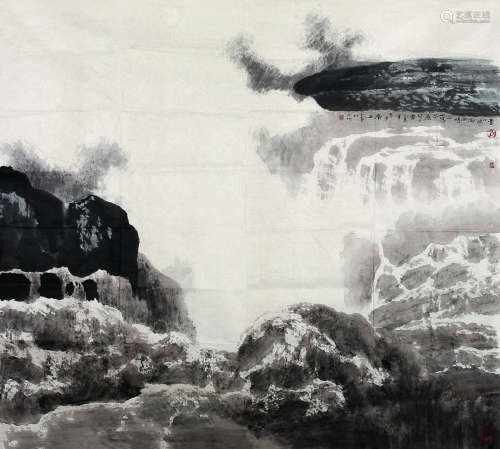 白庚延（1940～2007） 1995年作 山水 镜心 纸本设色