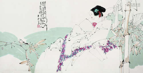 王西京（b.1946） 人物 镜心 纸本设色