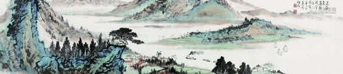 陈维信（1914～1990） 山水 手卷 纸本设色