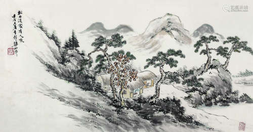 梁树年（1911～2004） 1982年作 松林深处 镜心 纸本设色