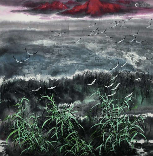 宋雨桂（1940～2017） 花鸟 镜心 纸本设色