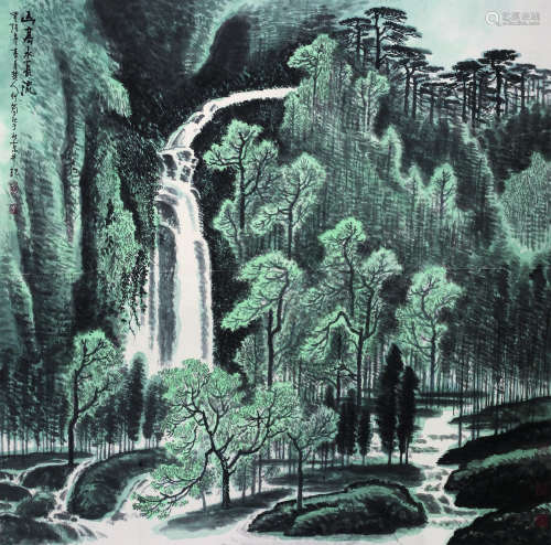 李行简（b.1937） 2006年作 山水 镜心 纸本设色