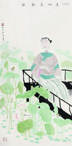 胡永凯（b.1945） 人物 镜心 纸本设色