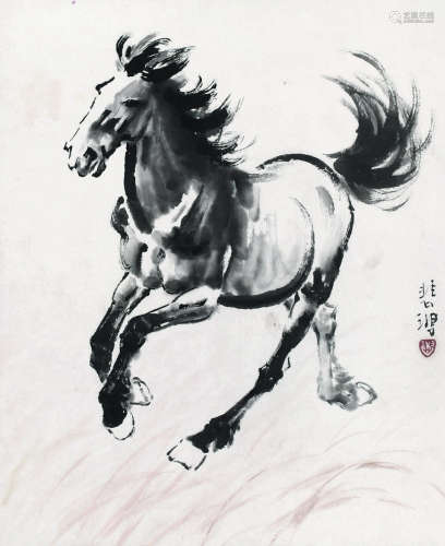 徐悲鸿（1895～1953） 奔马图 镜心 纸本设色