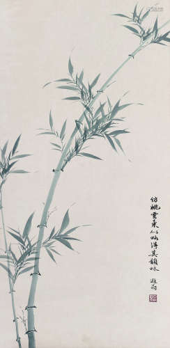 叶恭绰（1881～1968） 竹 立轴 纸本设色