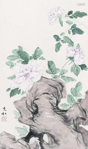 张充和（1914～2015） 花卉 立轴 纸本设色